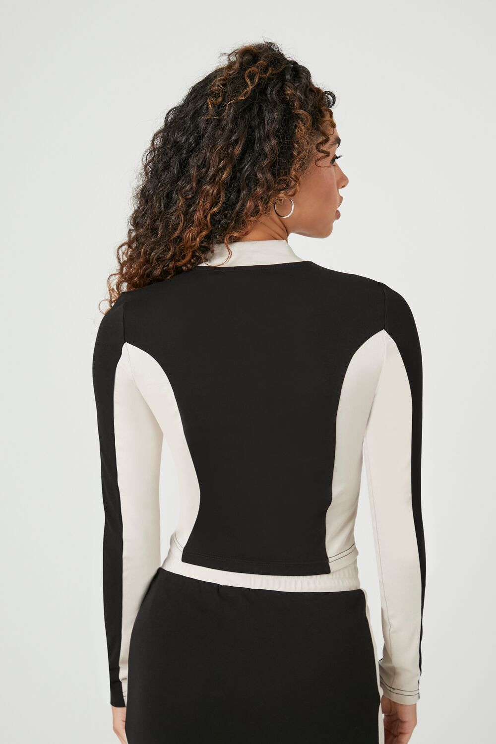 Colorblock Paris Sport Zip-Up Top