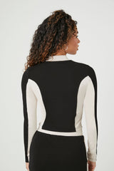 Colorblock Paris Sport Zip-Up Top
