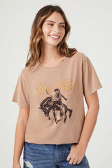 Rhinestone Stay Wild Cowboy Tee