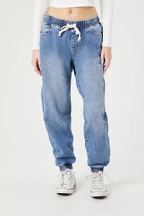 Drawstring Denim Joggers