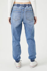 Drawstring Denim Joggers