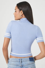 Sweater-Knit Cutout Crop Top