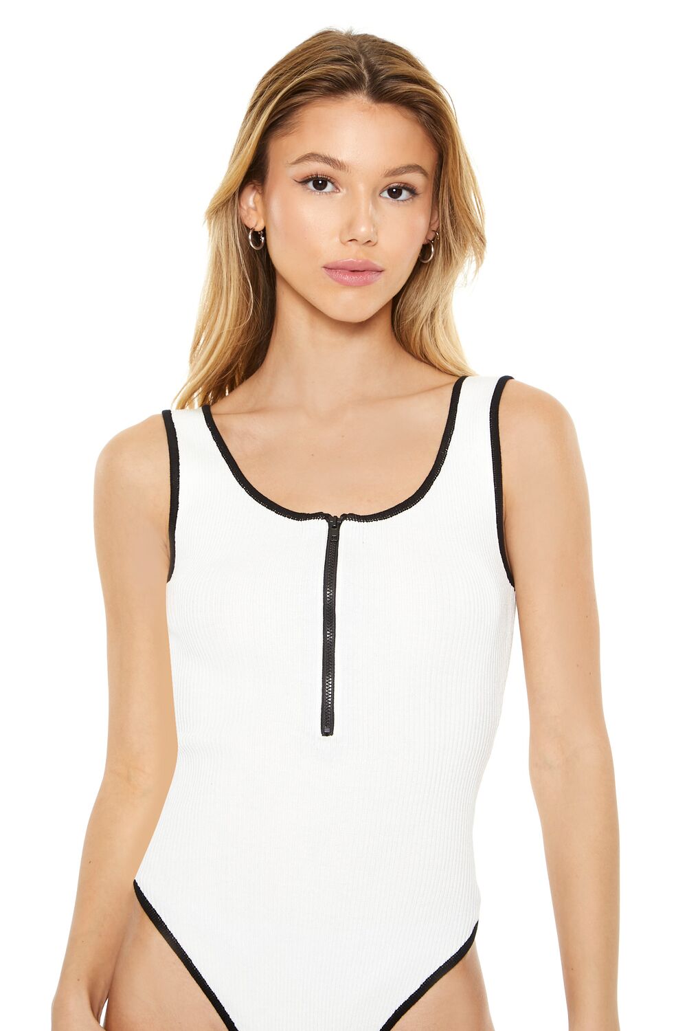 Sweater-Knit Tank Bodysuit