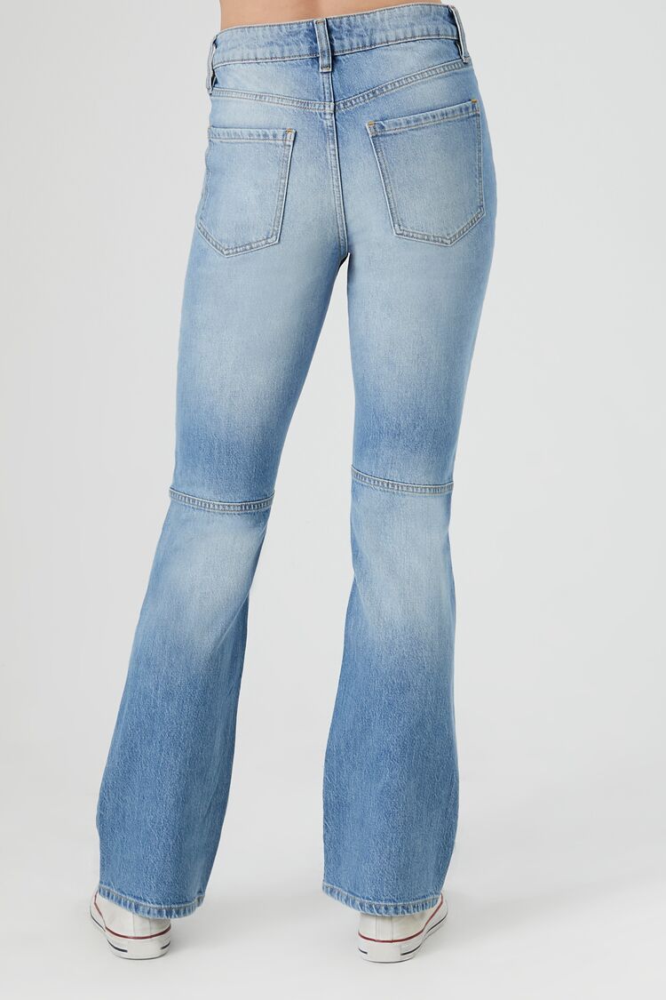 Seamed Mid-Rise Bootcut Jeans
