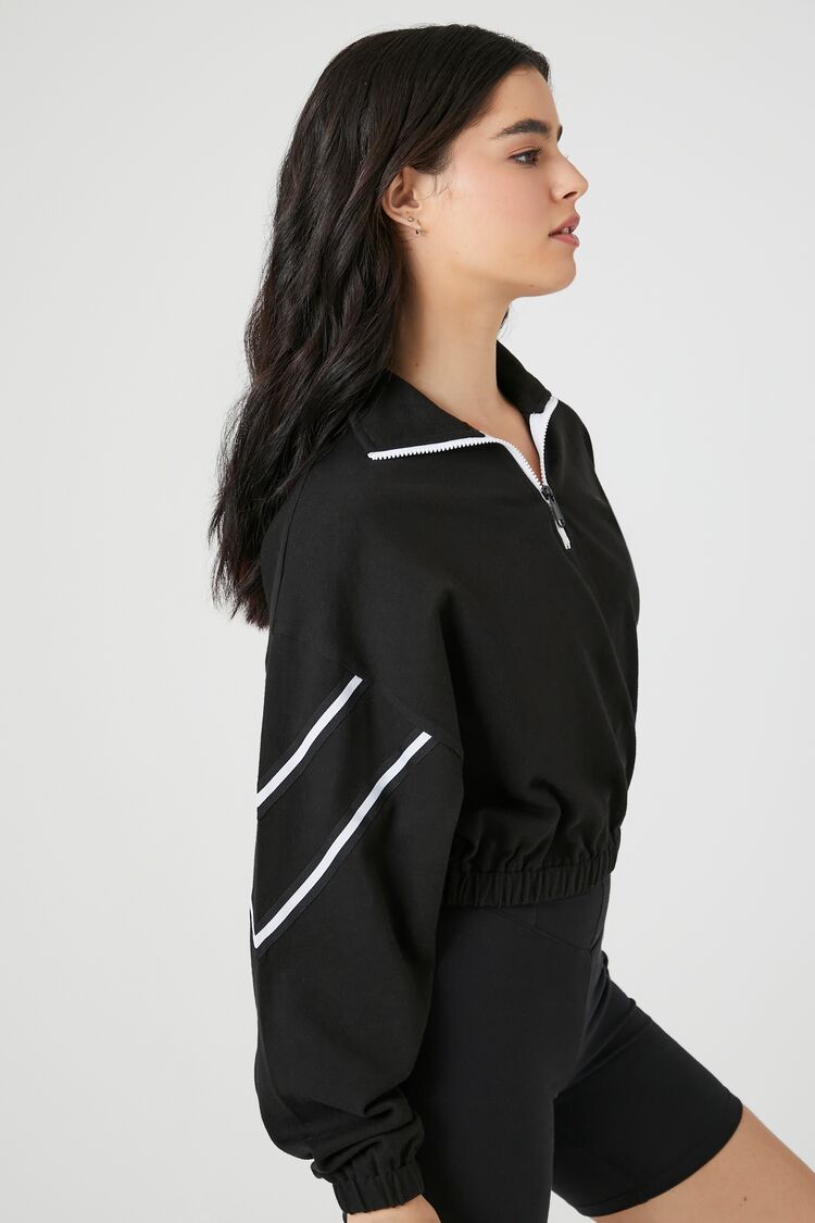Half-Zip Drop-Sleeve Pullover