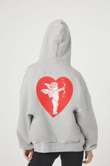 Cupids Club Zip-Up Hoodie