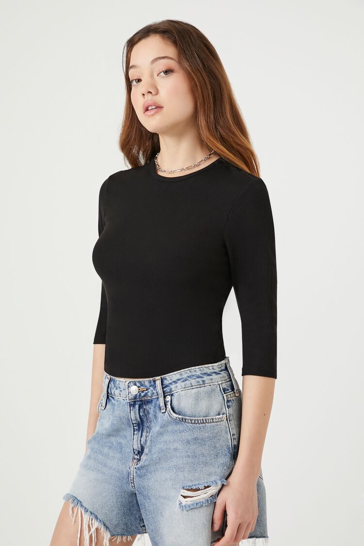 Ribbed Knit Crop Top