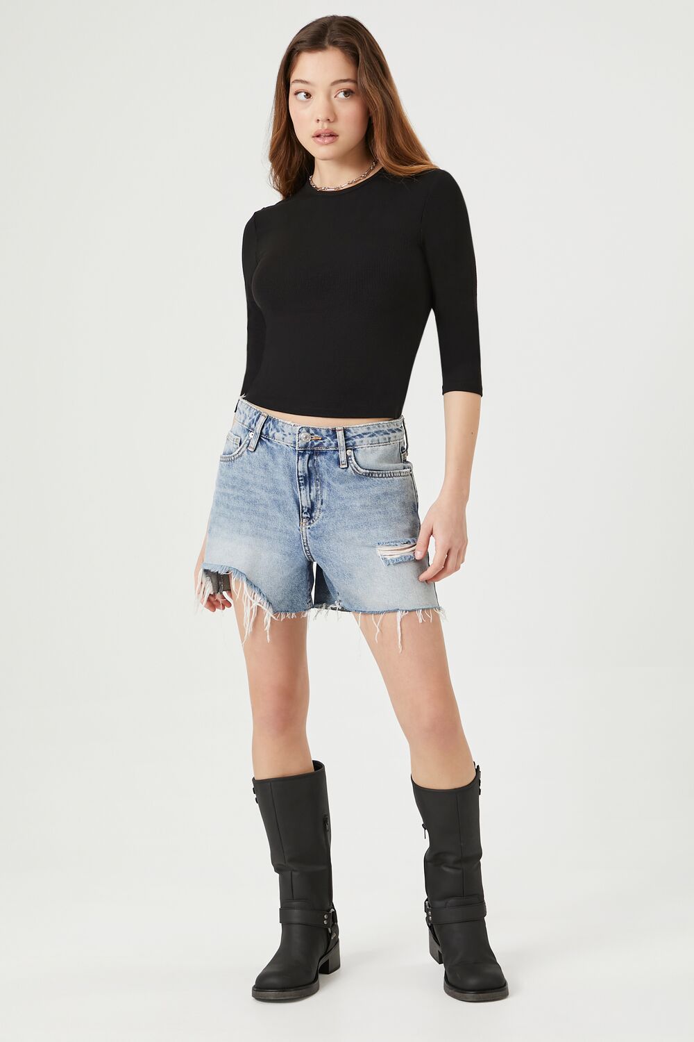 Ribbed Knit Crop Top