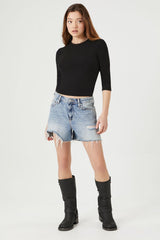 Ribbed Knit Crop Top