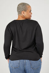 Plus Size Rock N Roll Slashed Tee