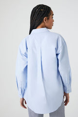Poplin High-Low Shirt