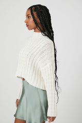 Ribbed Knit Turtleneck Sweater