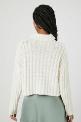 Ribbed Knit Turtleneck Sweater