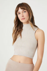 Seamless Ribbed Knit Crop Top