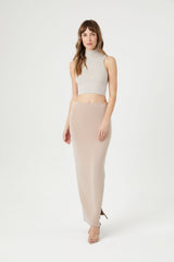 Seamless Ribbed Knit Crop Top