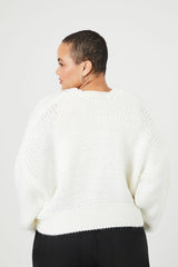 Plus Size Open-Front Cardigan Sweater