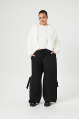 Plus Size Open-Front Cardigan Sweater