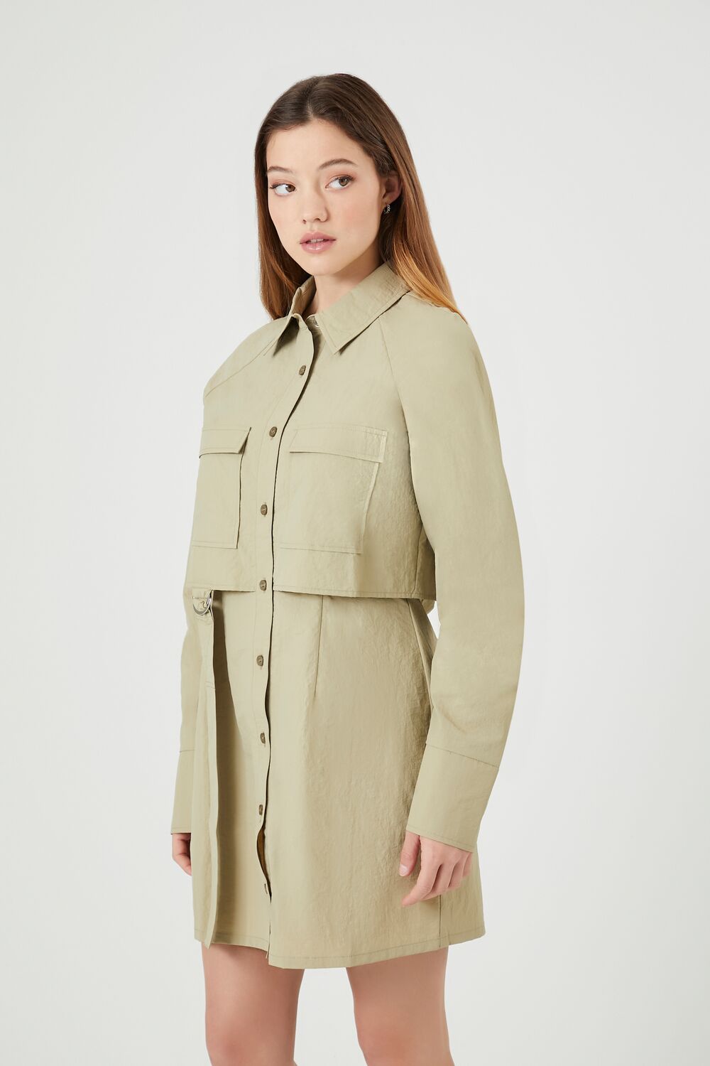 Utility Cargo Mini Dress