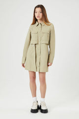 Utility Cargo Mini Dress