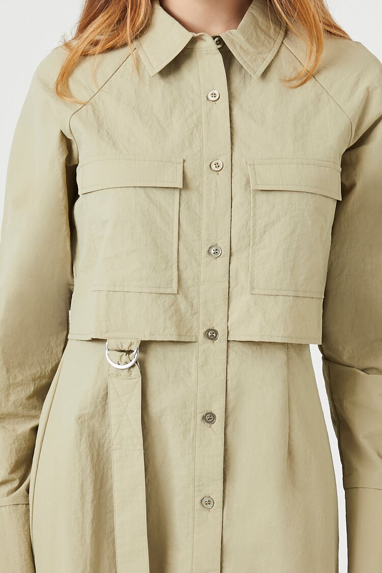 Utility Cargo Mini Dress