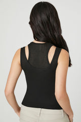 Ribbed Knit Combo Tank Top