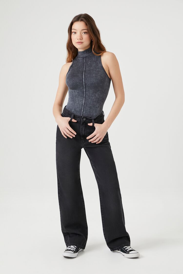 Seamless Mock Neck Bodysuit