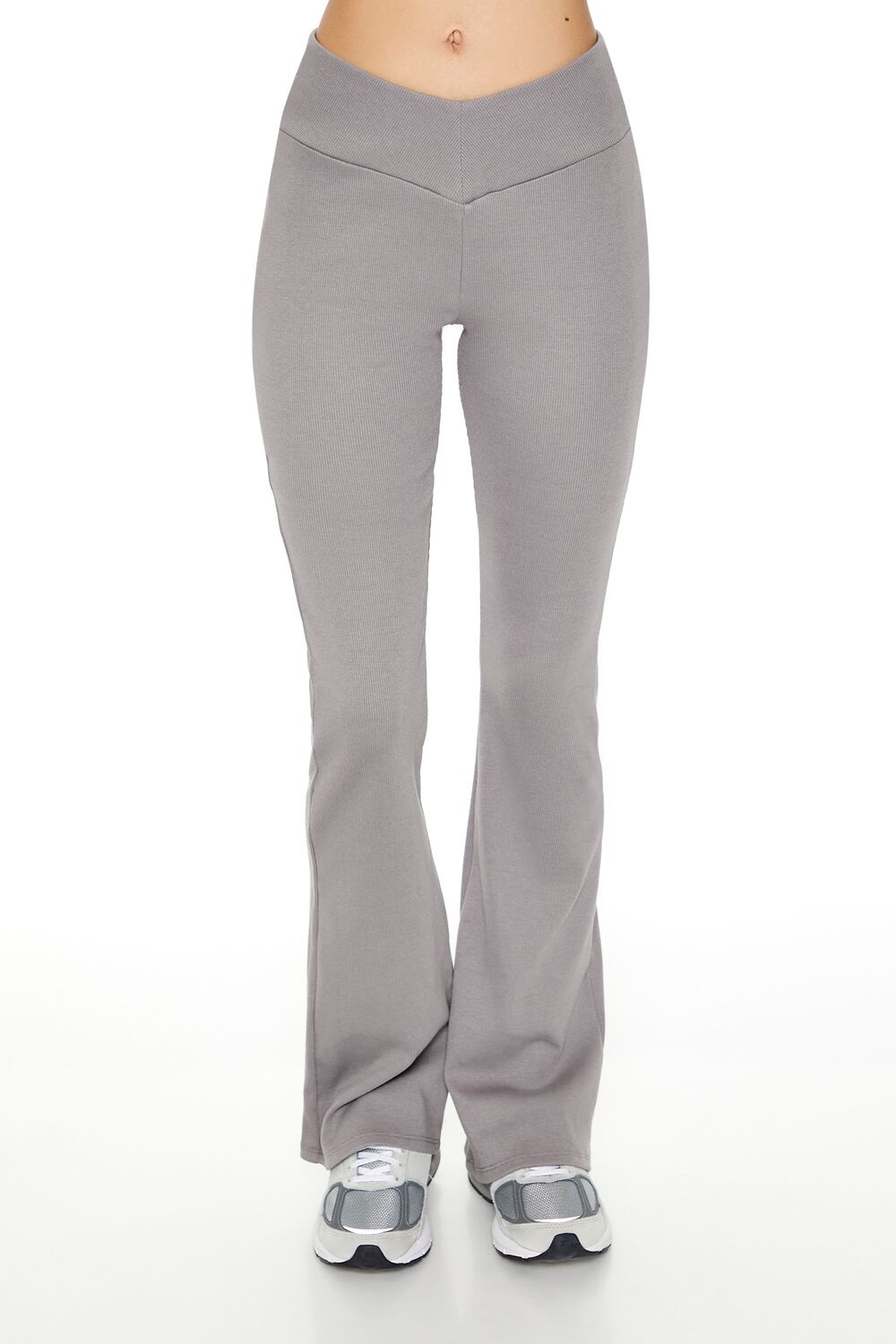 Ribbed Knit Flare Leggings