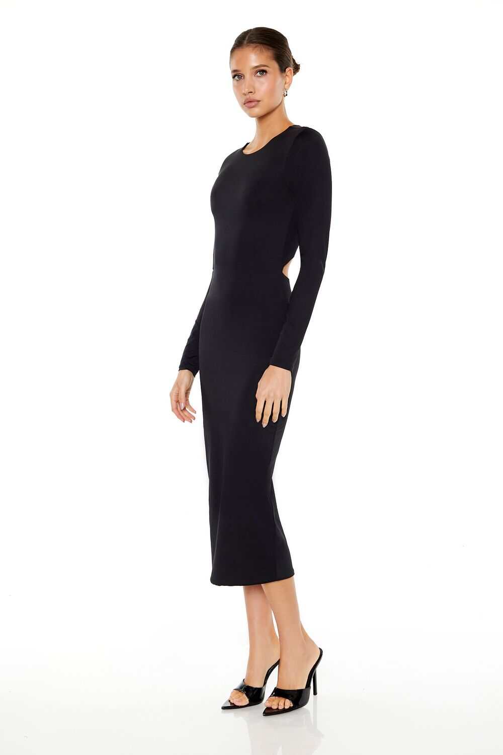 Contour Sculpt Strappy Midi Dress