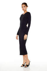 Contour Sculpt Strappy Midi Dress