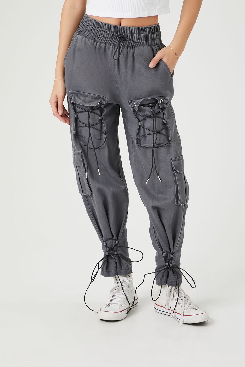 Lace-Up Toggle Joggers