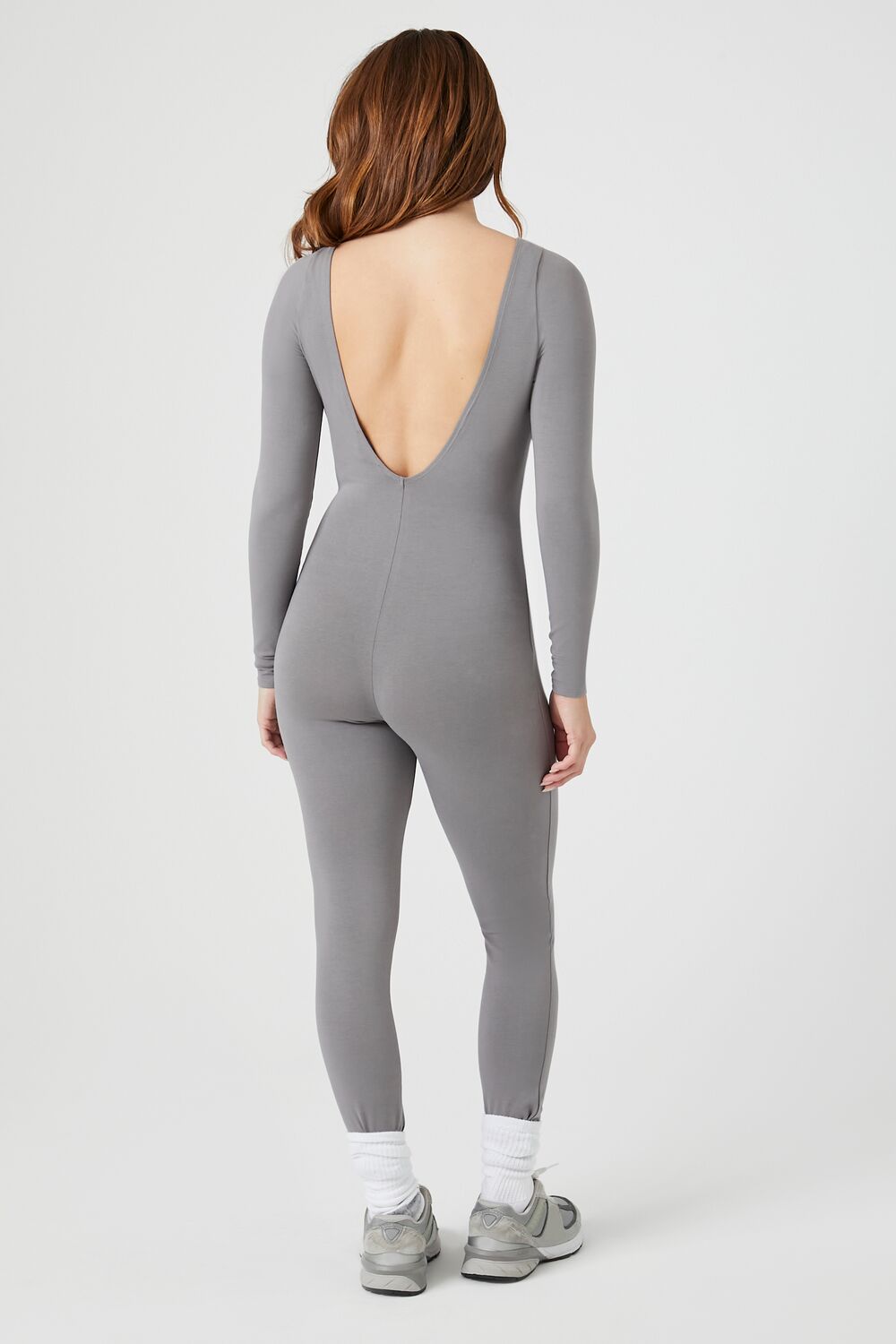 Fitted Open-Back Jumpsuit