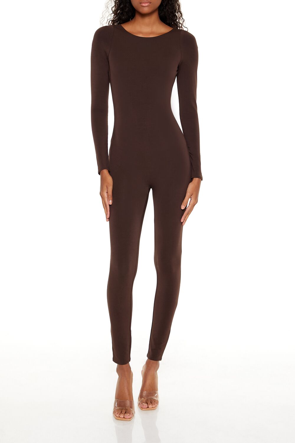 Fitted Open-Back Jumpsuit