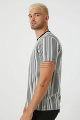 Striped Contrast Crew Tee