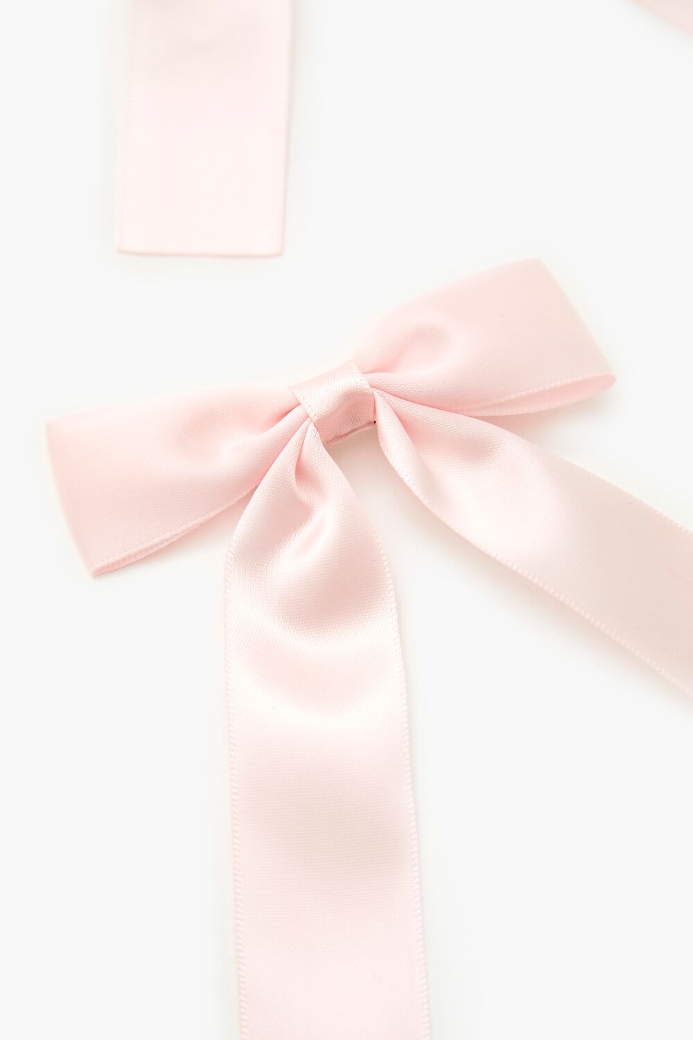 Satin Bow Gator Hair Clip Set