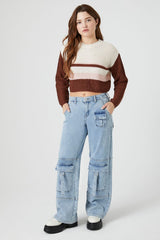Cropped Stripe Sweater