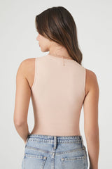 Sleeveless Sweater-Knit Bodysuit