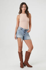 Sleeveless Sweater-Knit Bodysuit