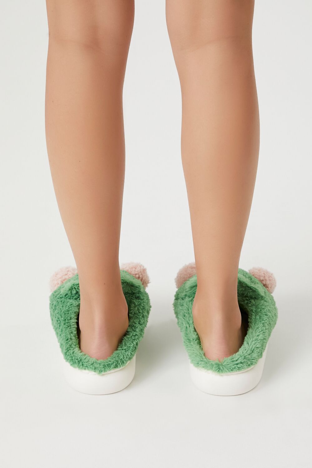 Plush Frog House Slippers