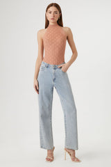 Pointelle Sweater-Knit Bodysuit