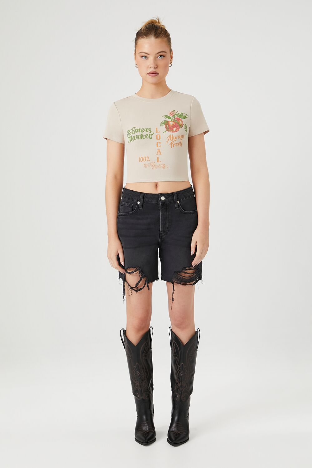 Farmers Market Graphic Baby Tee
