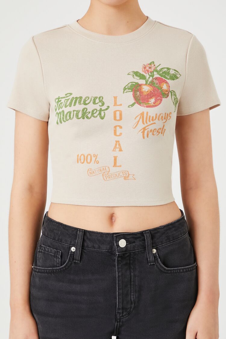 Farmers Market Graphic Baby Tee