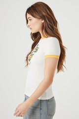 Green Day Graphic Ringer Tee
