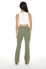 Belted Bootcut Jeans