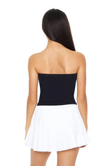 Ribbed Knit Metallic 13 Tube Top