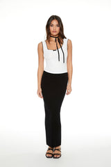 Sweater-Knit Maxi Skirt