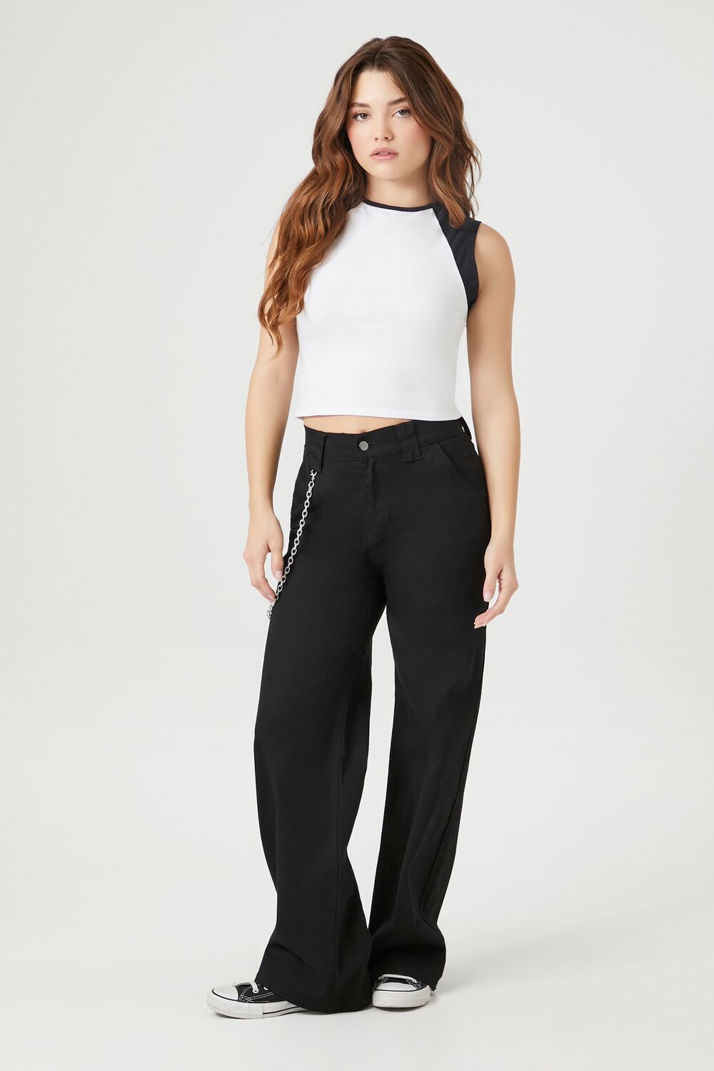 Cropped Muscle Raglan Tee
