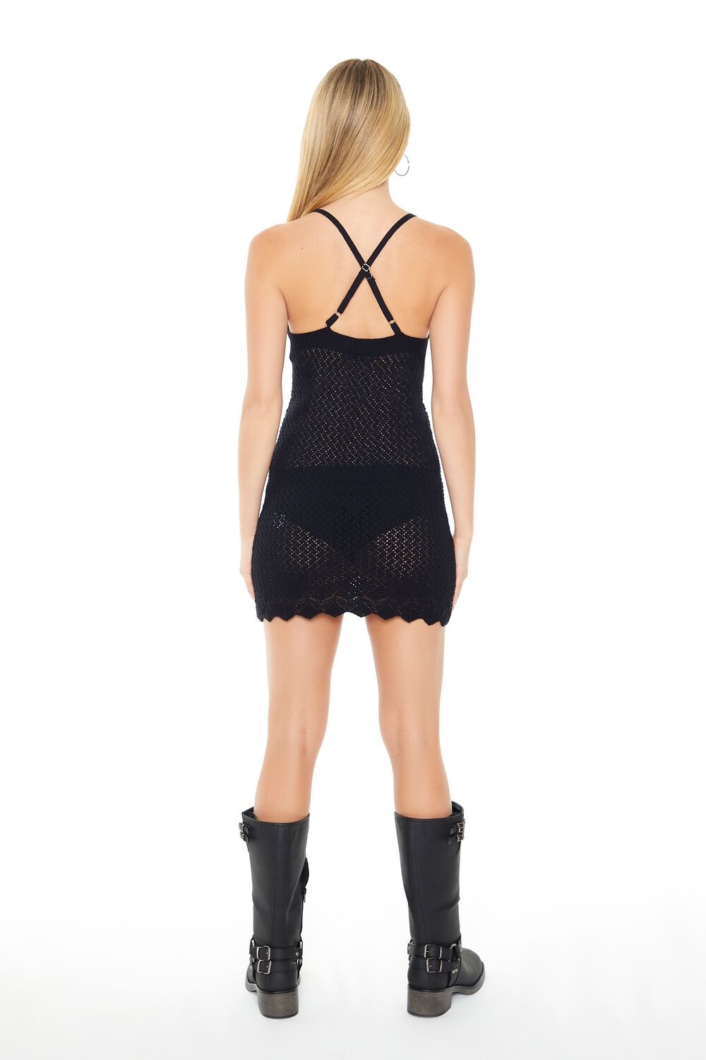 Crisscross Mini Sweater Dress