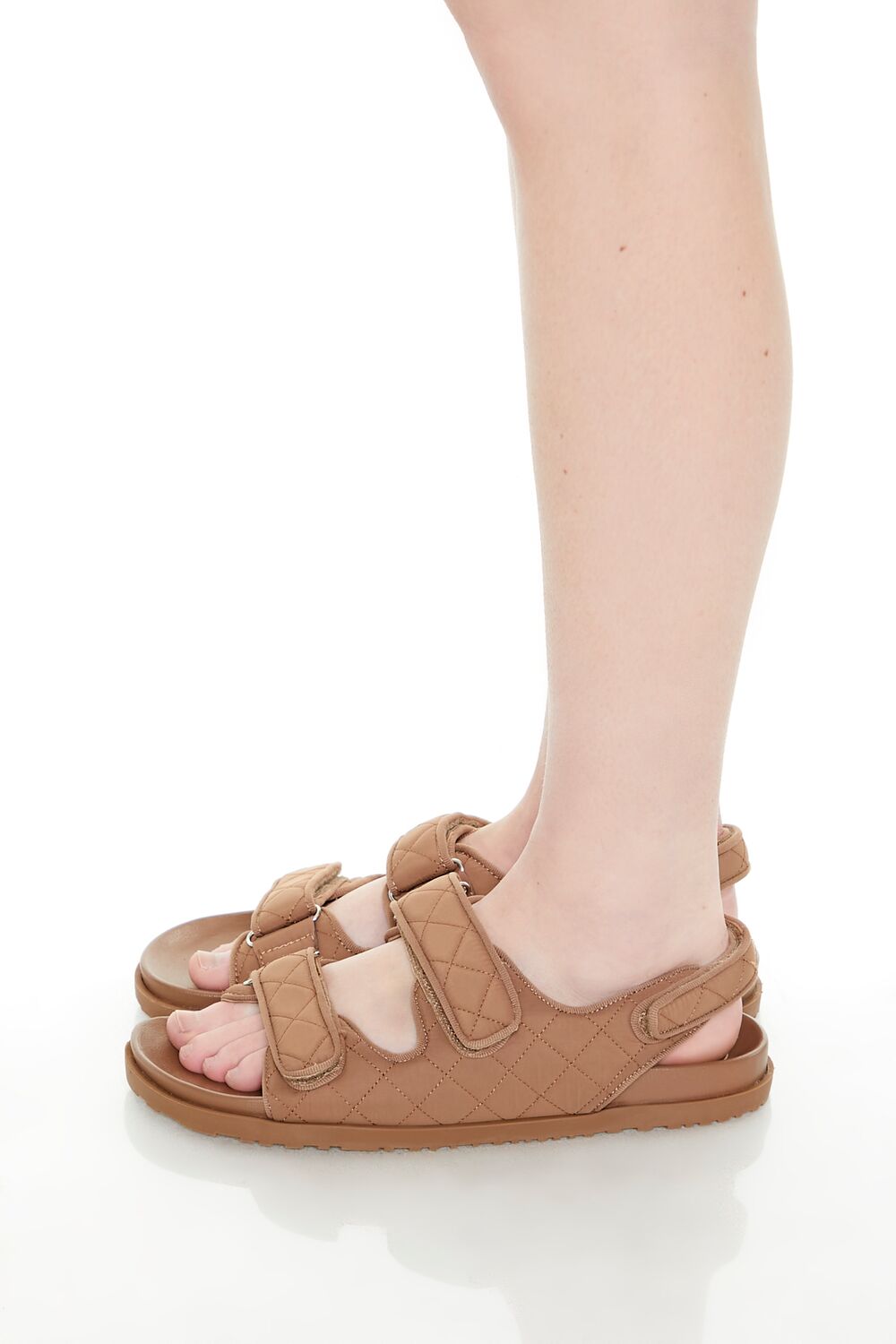 Quilted Dual-Strap Sandals
