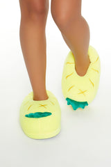 Plush Pineapple House Slippers