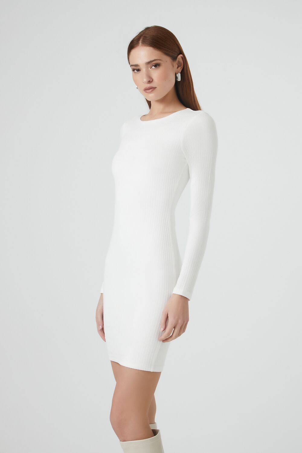 Ribbed Knit Bodycon Mini Dress